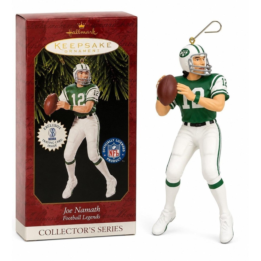 Hallmark Joe Namath 1997 Football Legends #3 Ornament Jets NFL With box